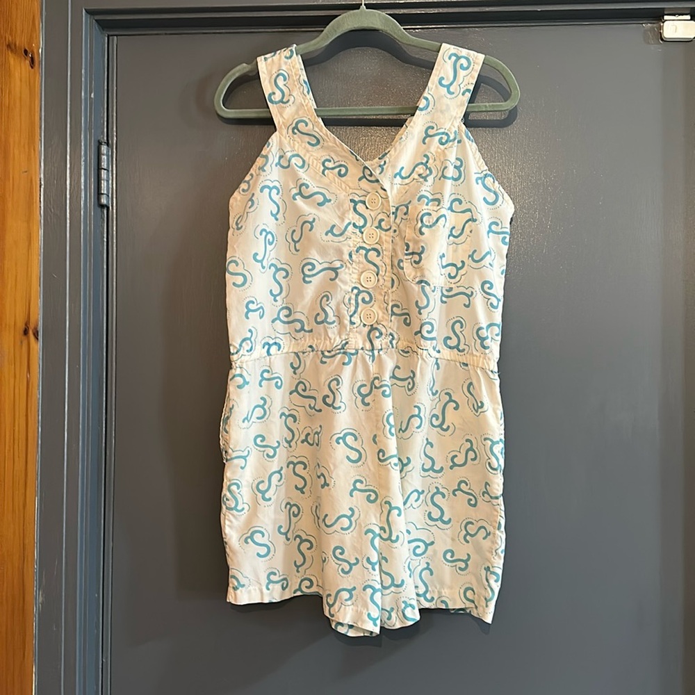 Cute Authentic 1980’s Shorts Romper Jumpsuit Sz L